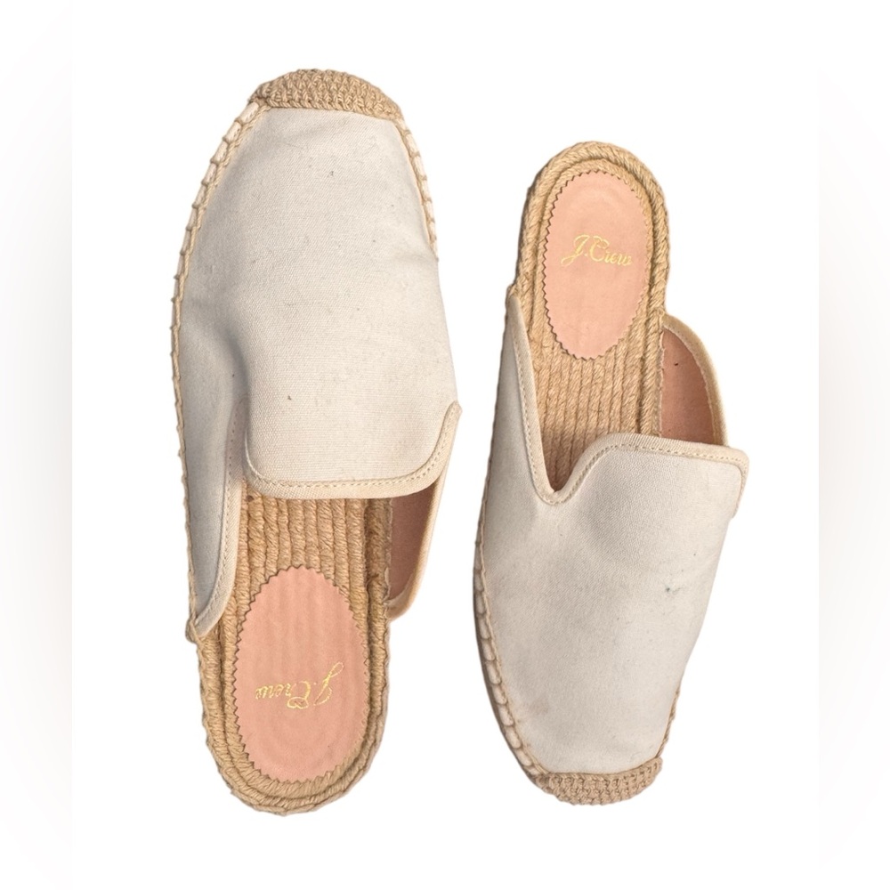 J.Crew Canvas Espadrille Mules - Size 7.5 - Casual & Chic
